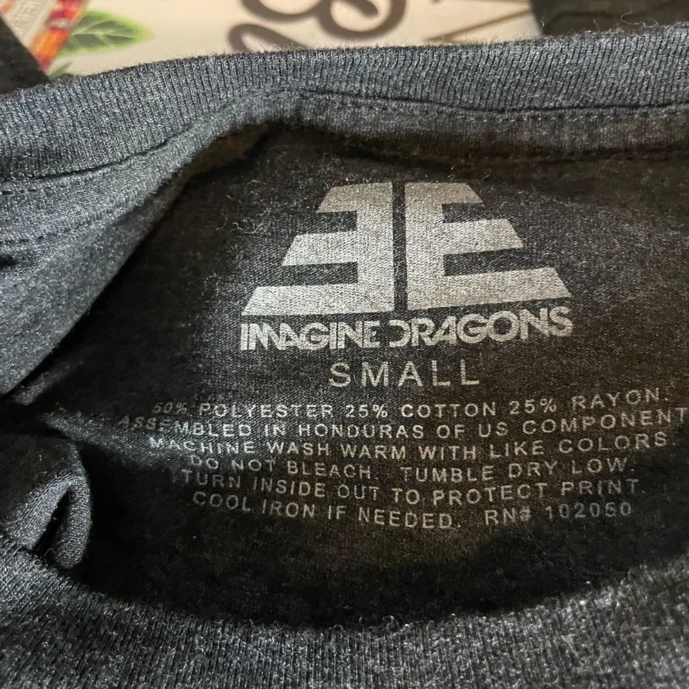 Imagine Dragons Women’s Graphic Band Tee Size Small - Image 4
