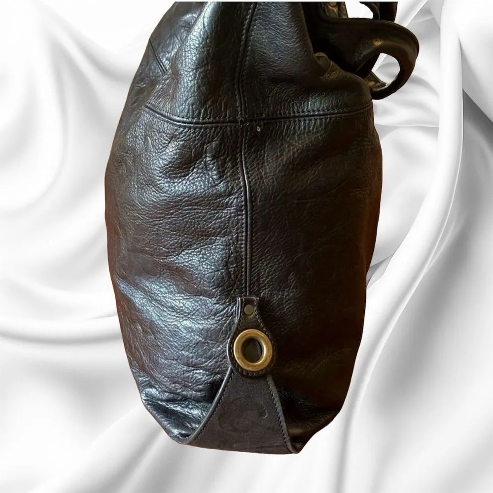 Falor Italia Le Borse Women's Black Leather Shoulder Bag Casual - Image 5