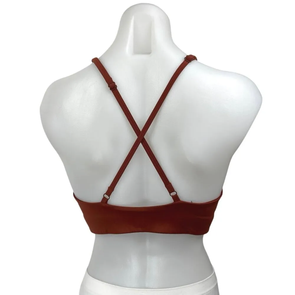 Girlfriend Collective Women's Brown Sleeveless Cami Camisole Crop Tank Top Sz S - Image 2
