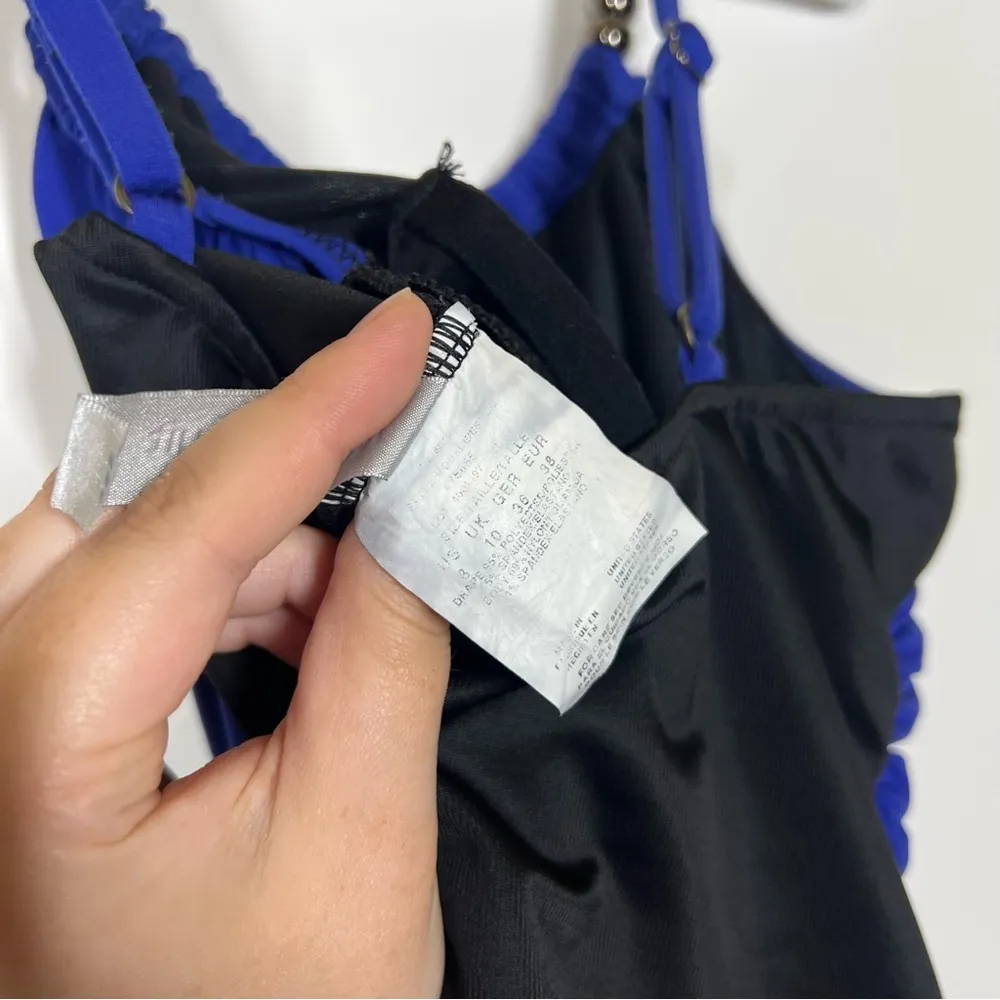 $162 Magicsuit by Miraclesuit Lisa One Piece Swimsuit Size US 8 Blue - Image 11