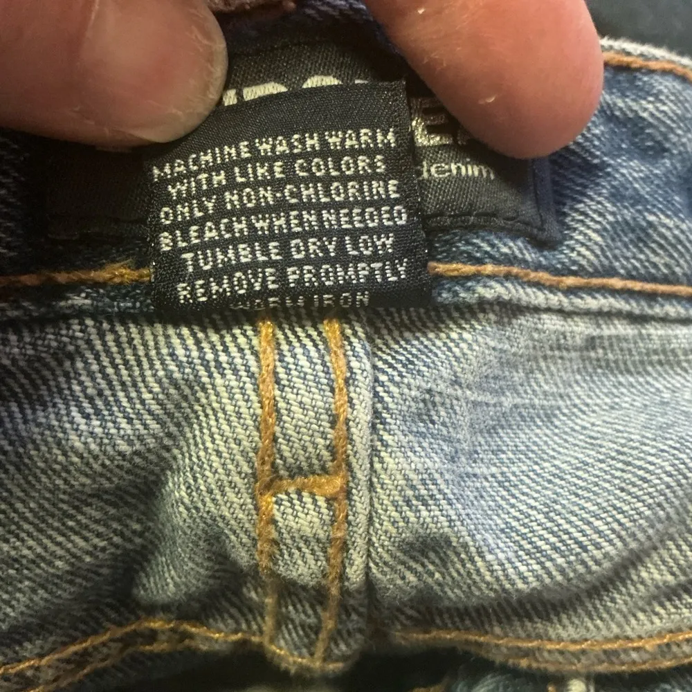 Vintage Y2K London High Rise Straight Leg Jeans | 90s Blue Denim Size 14 - Image 4