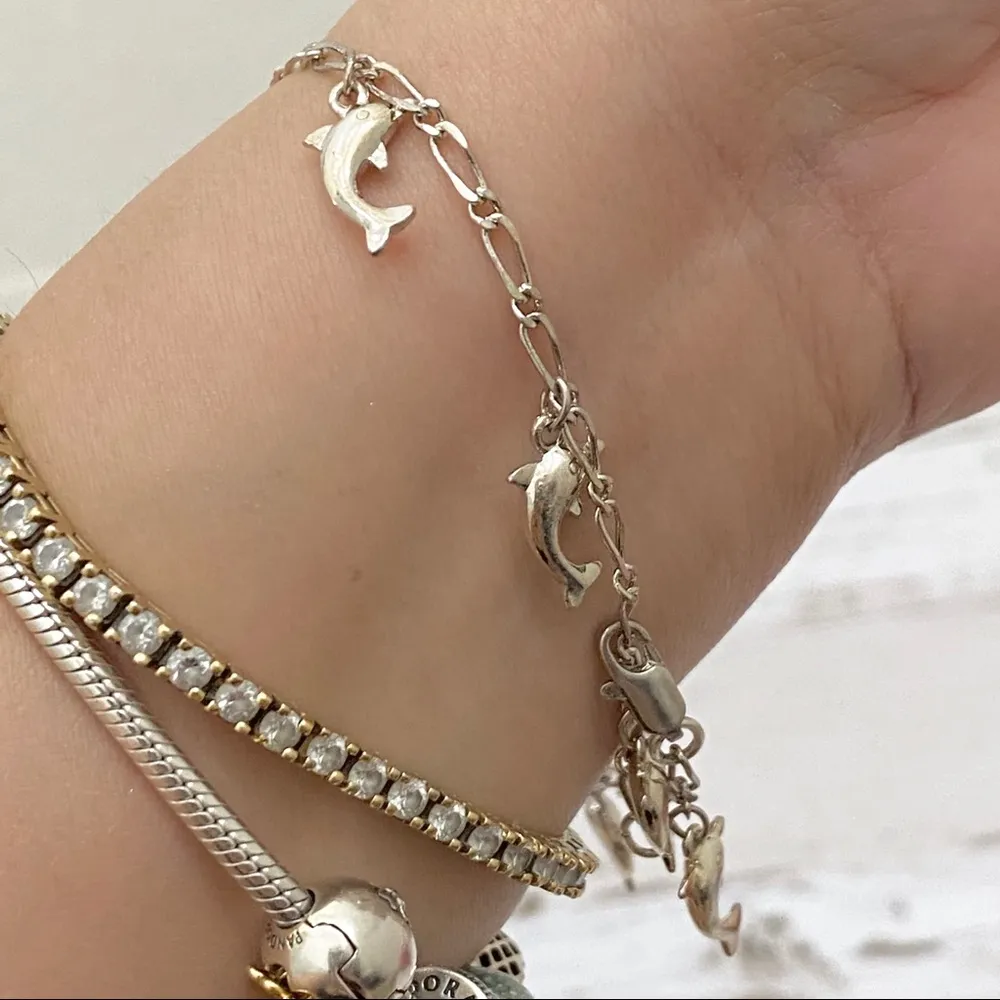 Mini Dolphin Charm 8.5” Bracelet - Image 3