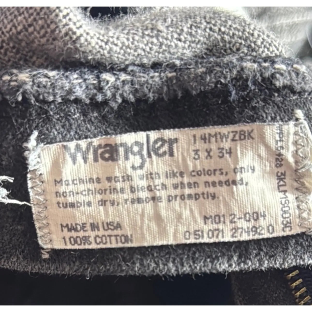 Vintage Wrangler Classic Black High Rise Straight Leg Jeans Size 3x34 - Image 4