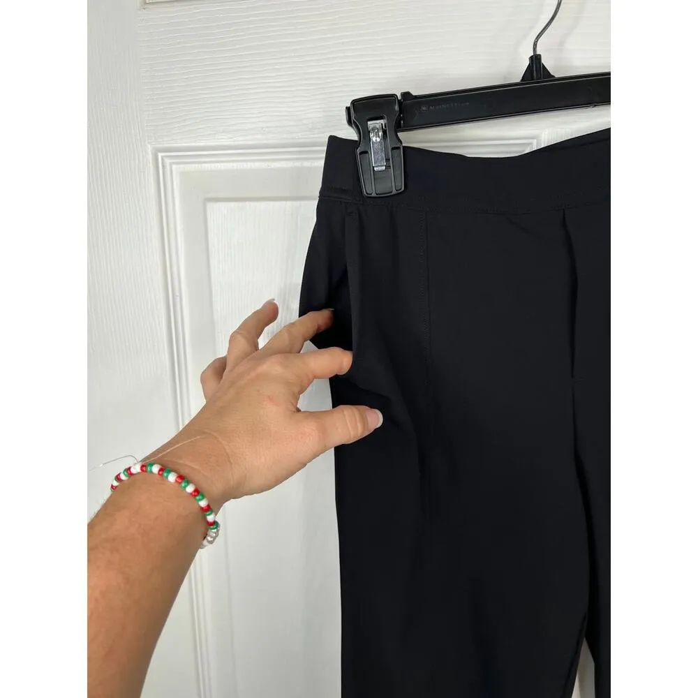 Zella Black High Waisted Straight Leg Elastic Waistband Pants XS Pullon Active - Image 5