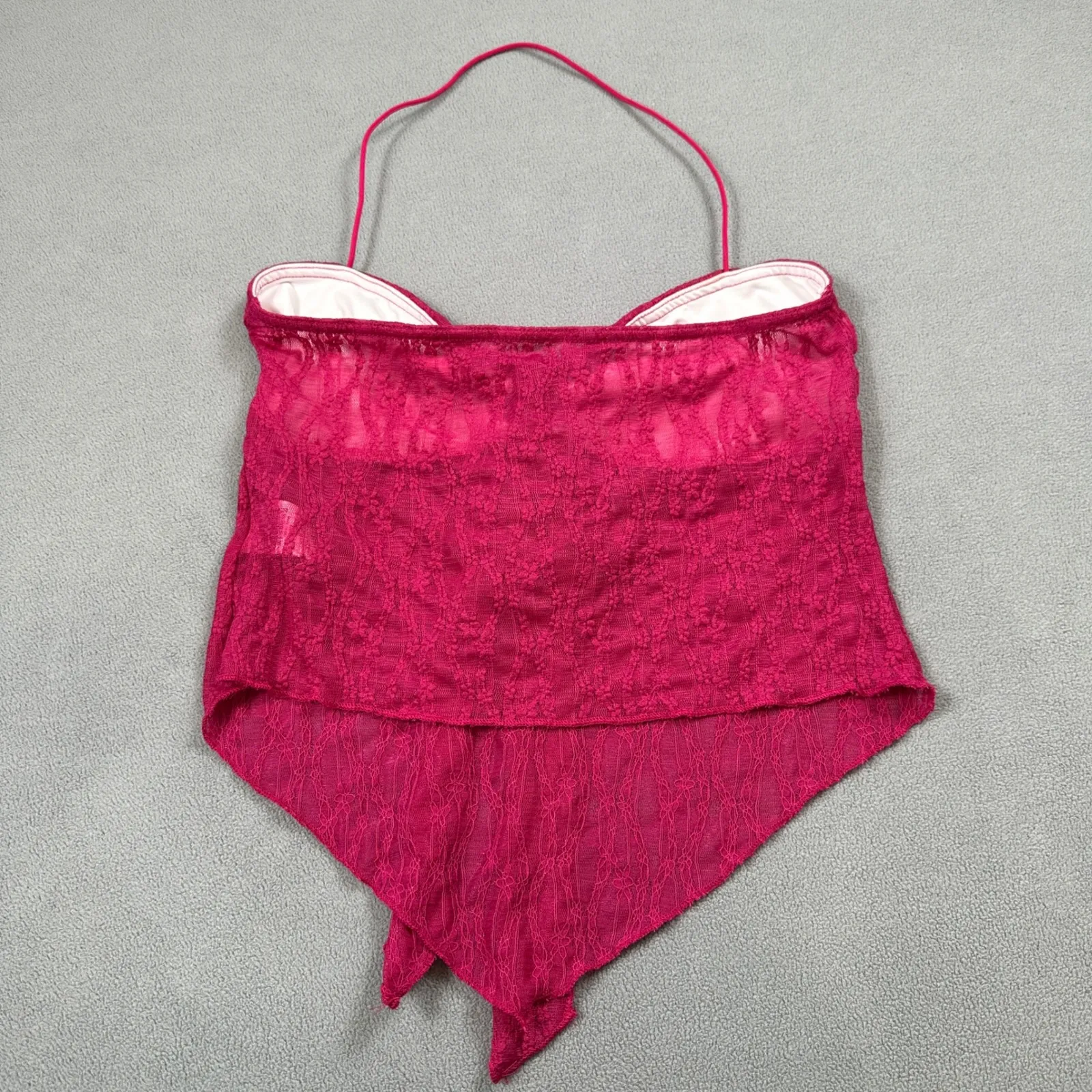 SHEIN Bundle Set Red Tank Top and Pink Halter Top Both M Womens Blouse Camisole - Image 9