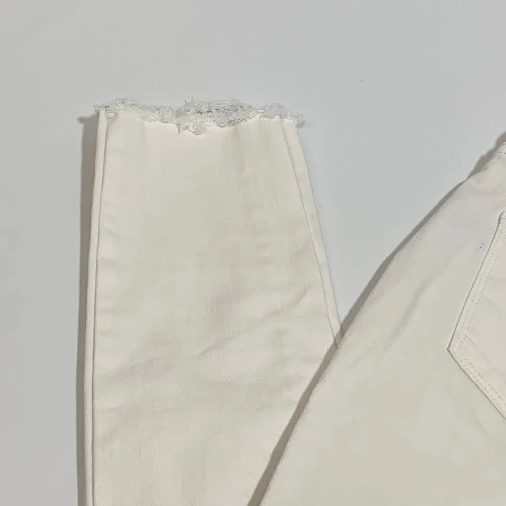 Universal Thread High Rise Distressed Jegging White Denim - Image 3