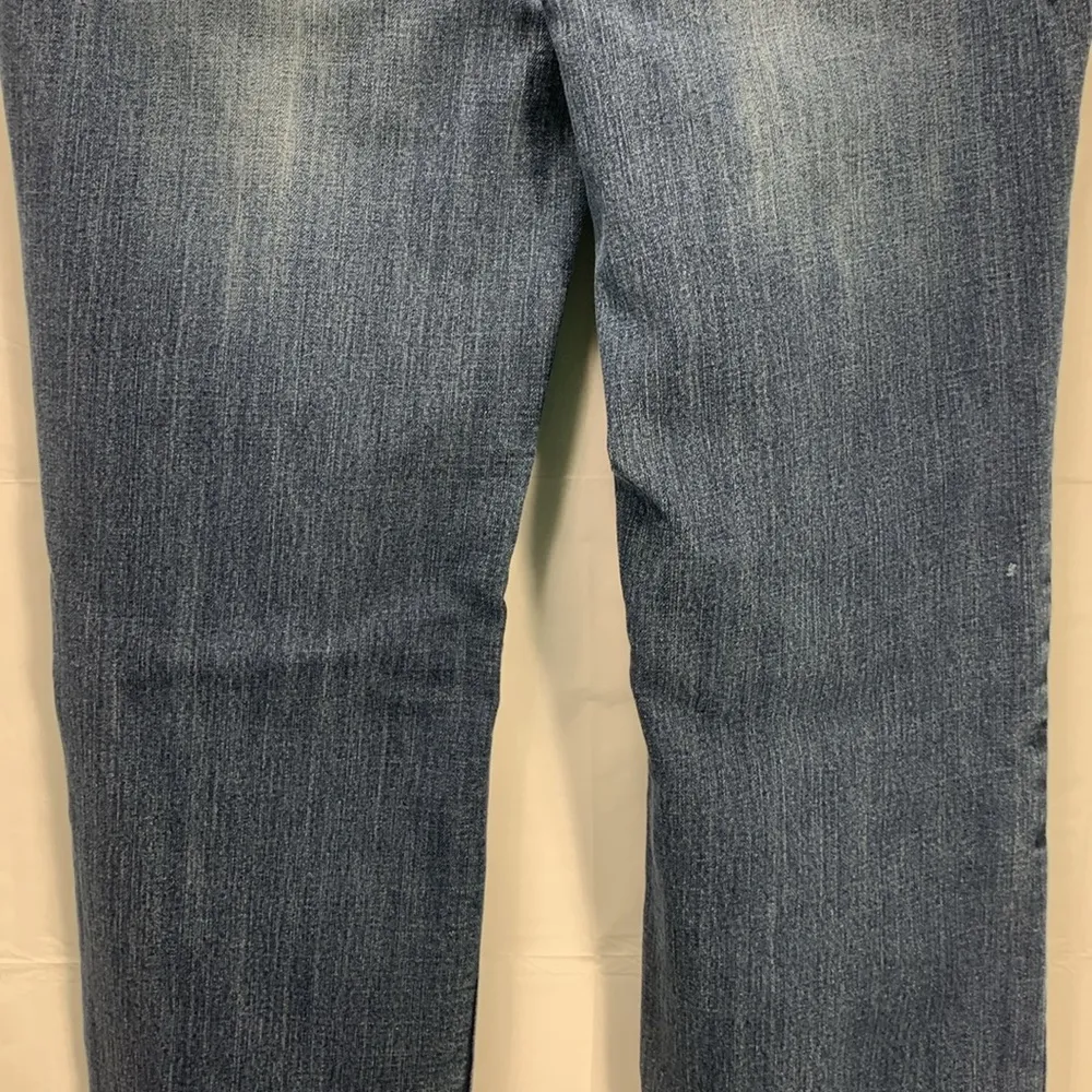 Earl Jeans Dark Wash Straight Leg with Rhinestone Embellishments Size 12P - Image 9