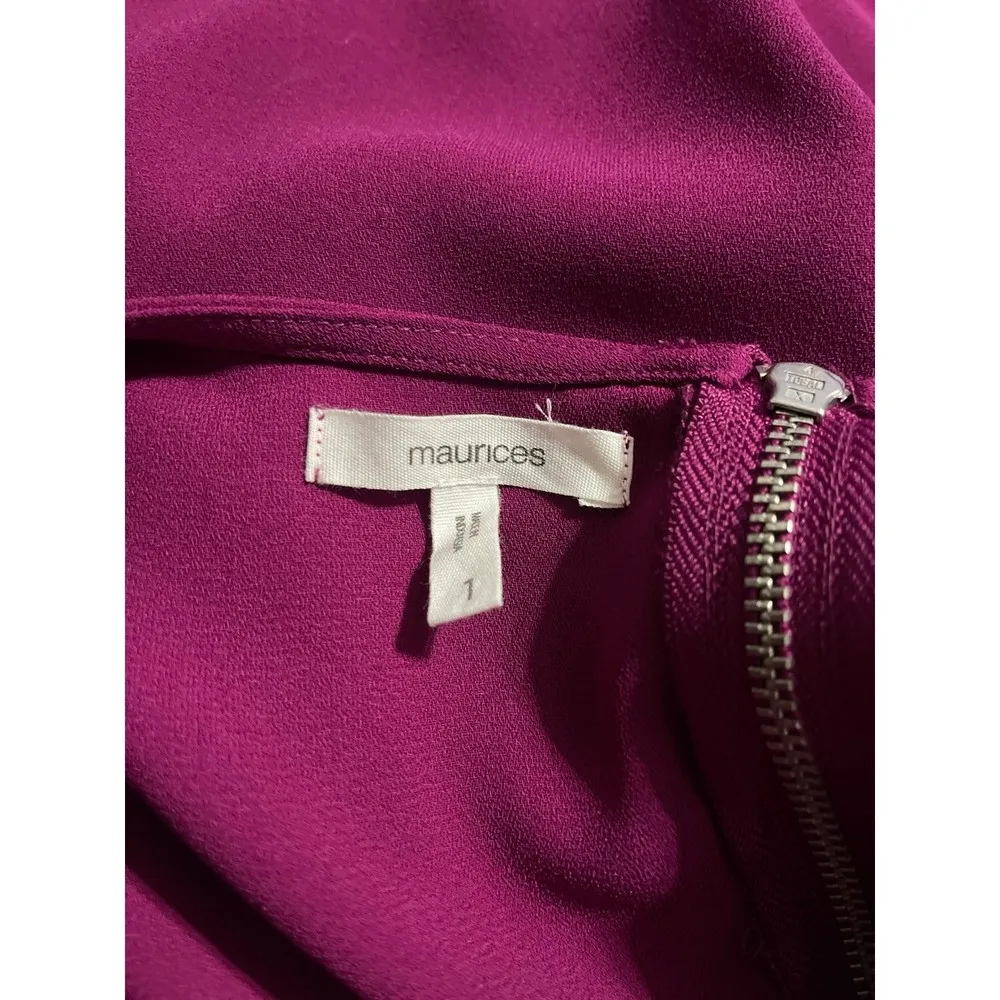 Maurices Ruffled Sleeve Tie Waist Dress Size 1X - Image 5