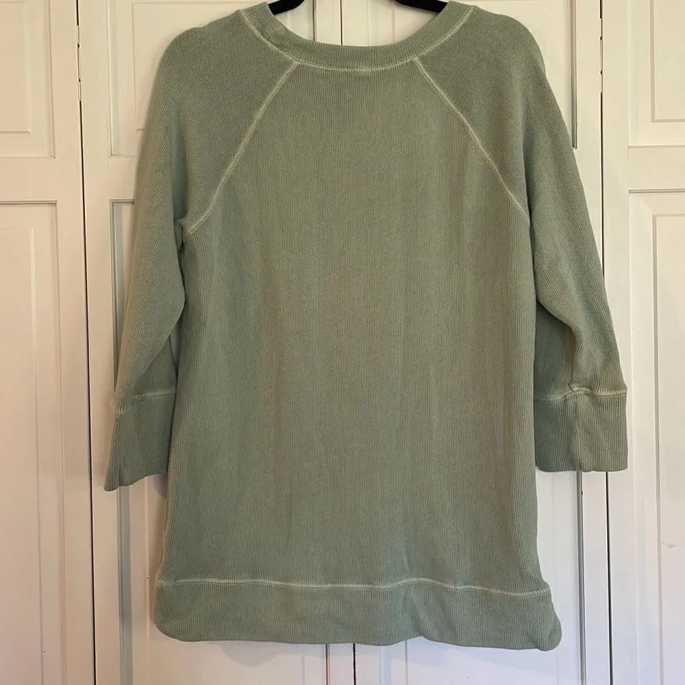 J. Crew light green crewneck sweatshirt size medium - Image 6