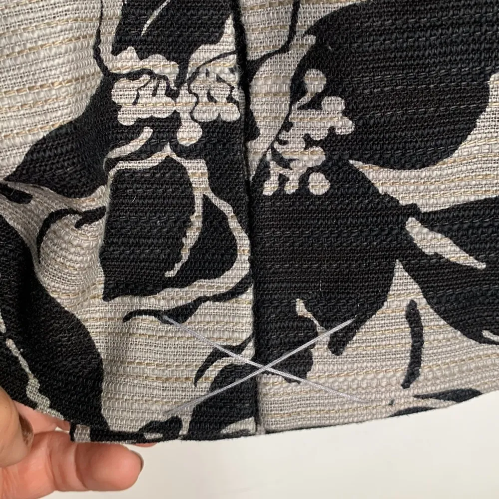 ECI New York 3/4 Sleeve Floral Statement Blazer Ruffle Coat W-761 Sz 10 - Image 10