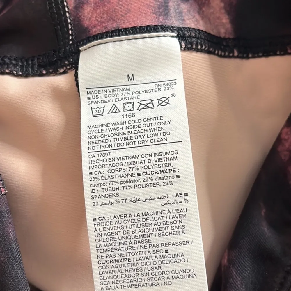 Old Navy Leggings Active Powersoft Tie Dye High Rise 7/8 Ankle M Medium New - Image 5