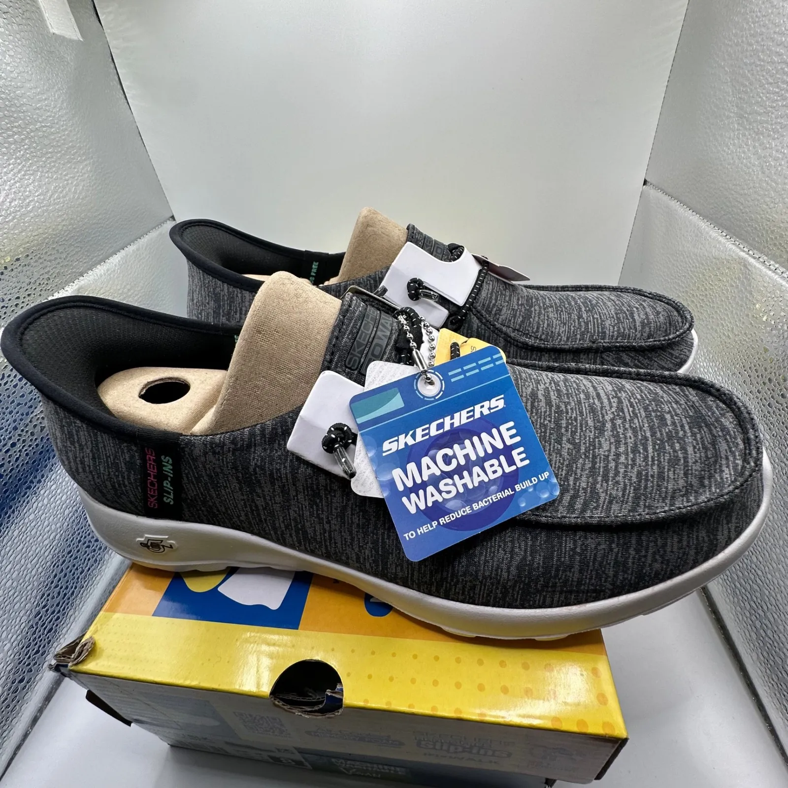 Skechers Slip Ins Go Walk Joy Ibis grey Women's Size 8 Machine Washable Vegan - Image 5