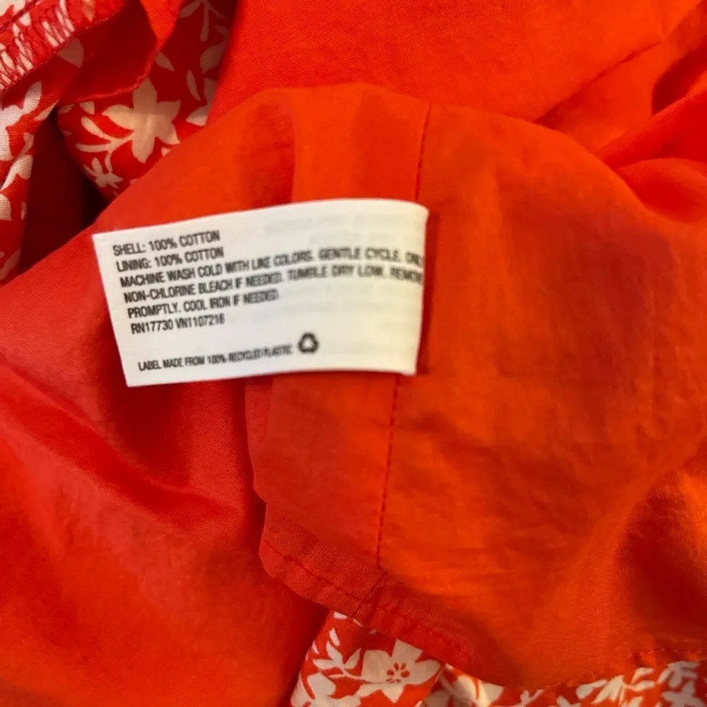 The Nines by Hatch red floral maternity button front 3/4 sleeve maxi dress. XXL. Size undefined - Image 7