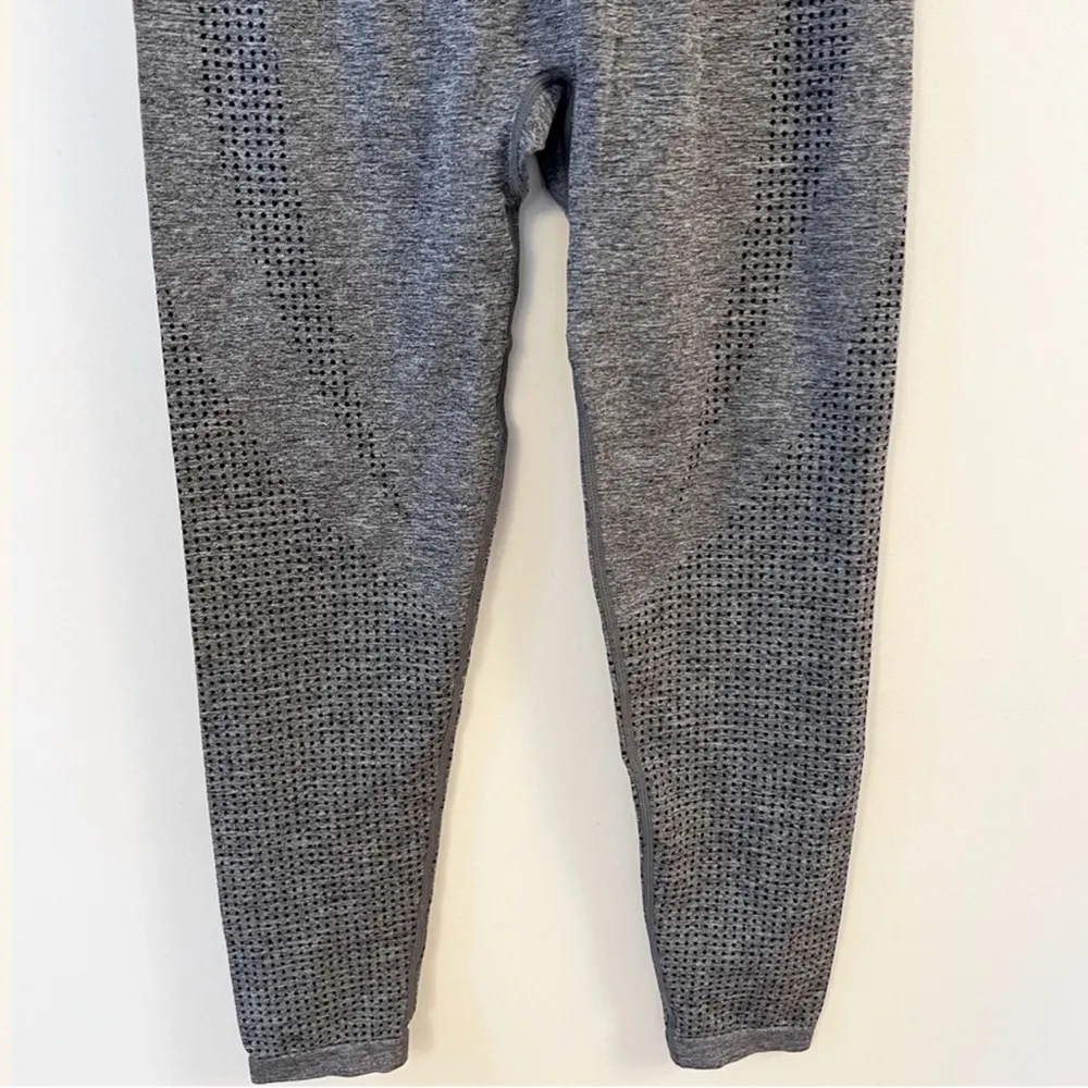 Iconi Gray High Rise Stretch Athletic 7/8 Length Leggings Activewear Gym Size L Size L - Image 3