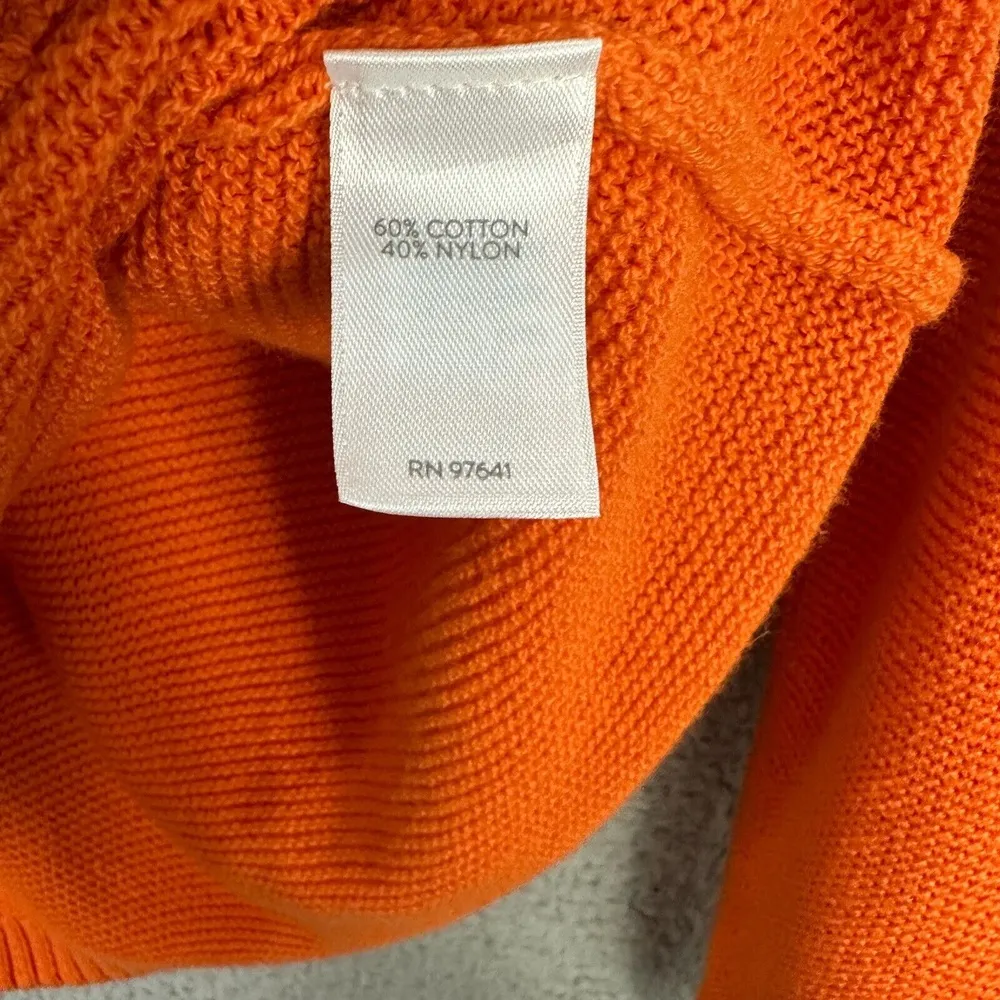 J.Jill Cowl Neck Sweater Womens S Petite Orange Minimalist Quiet Luxury Cozy Size undefined - Image 6