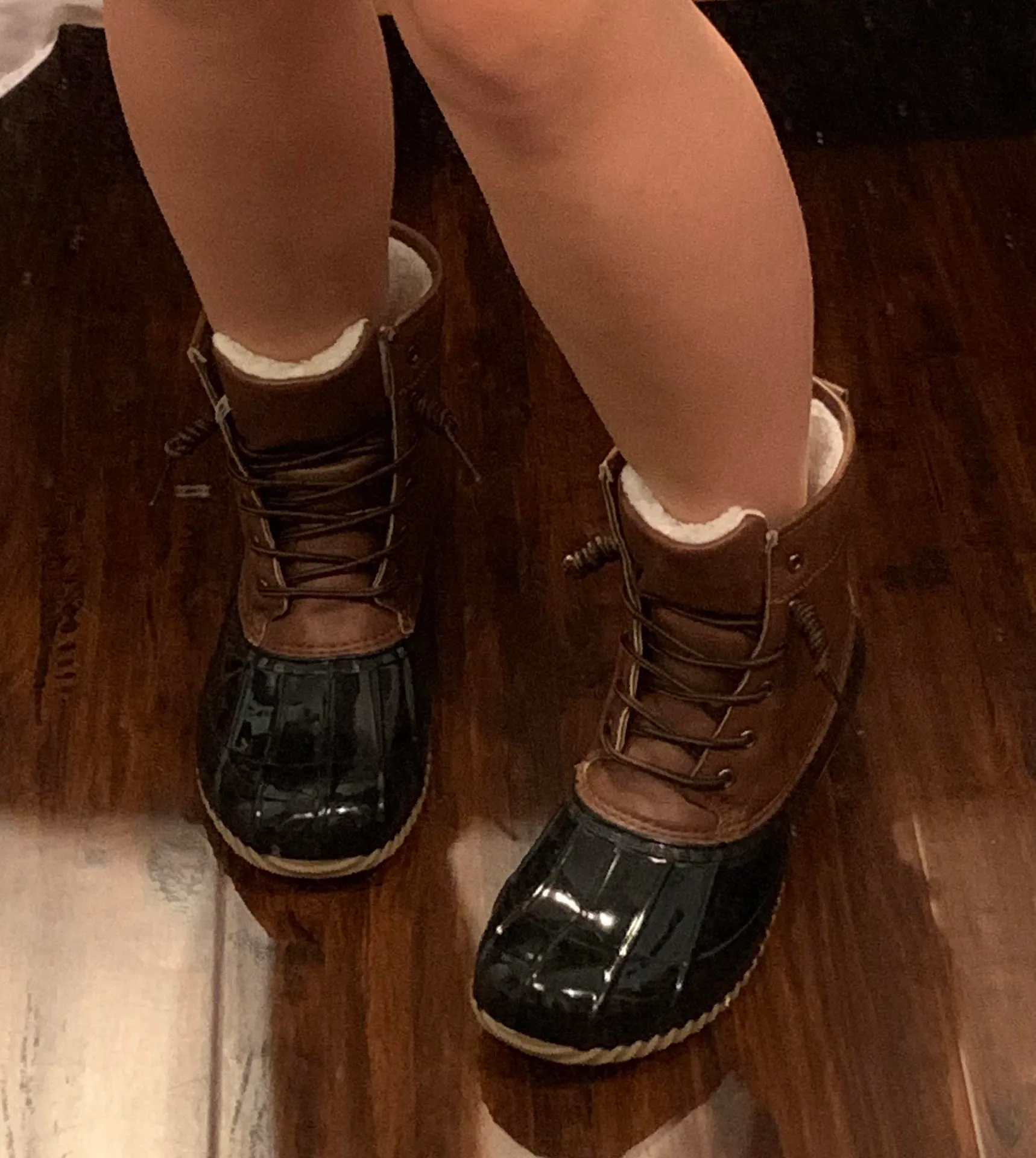 Snow Boots Brown Size 10 - Image 3