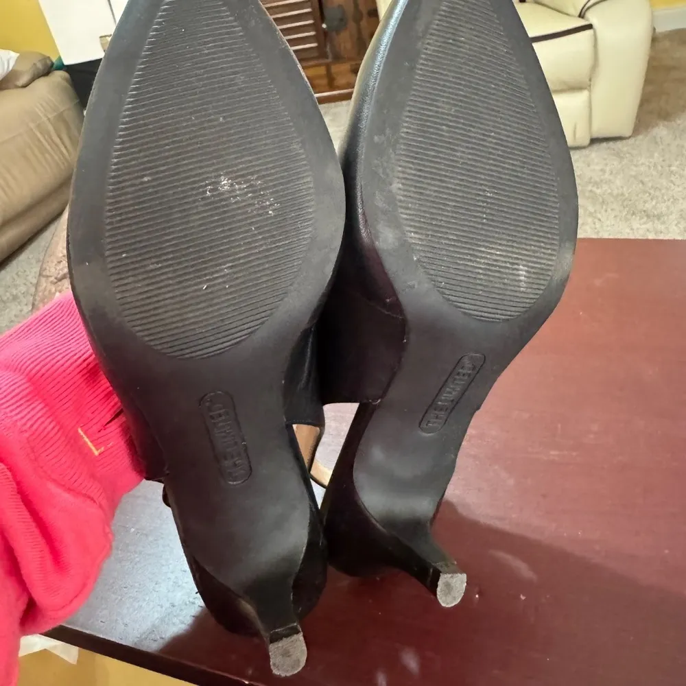 The Limited, Wms. Sz..8, Black Manana Leather, Kitten Heels Vintage - Image 10