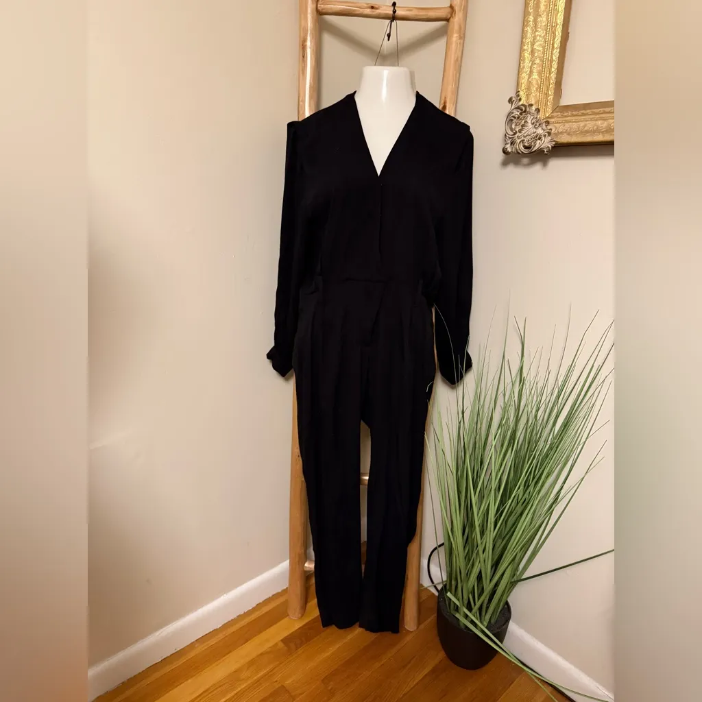 IRO Paris Frame Crepe Jumpsuit Size 38/6 Black Retail $490 - Image 7