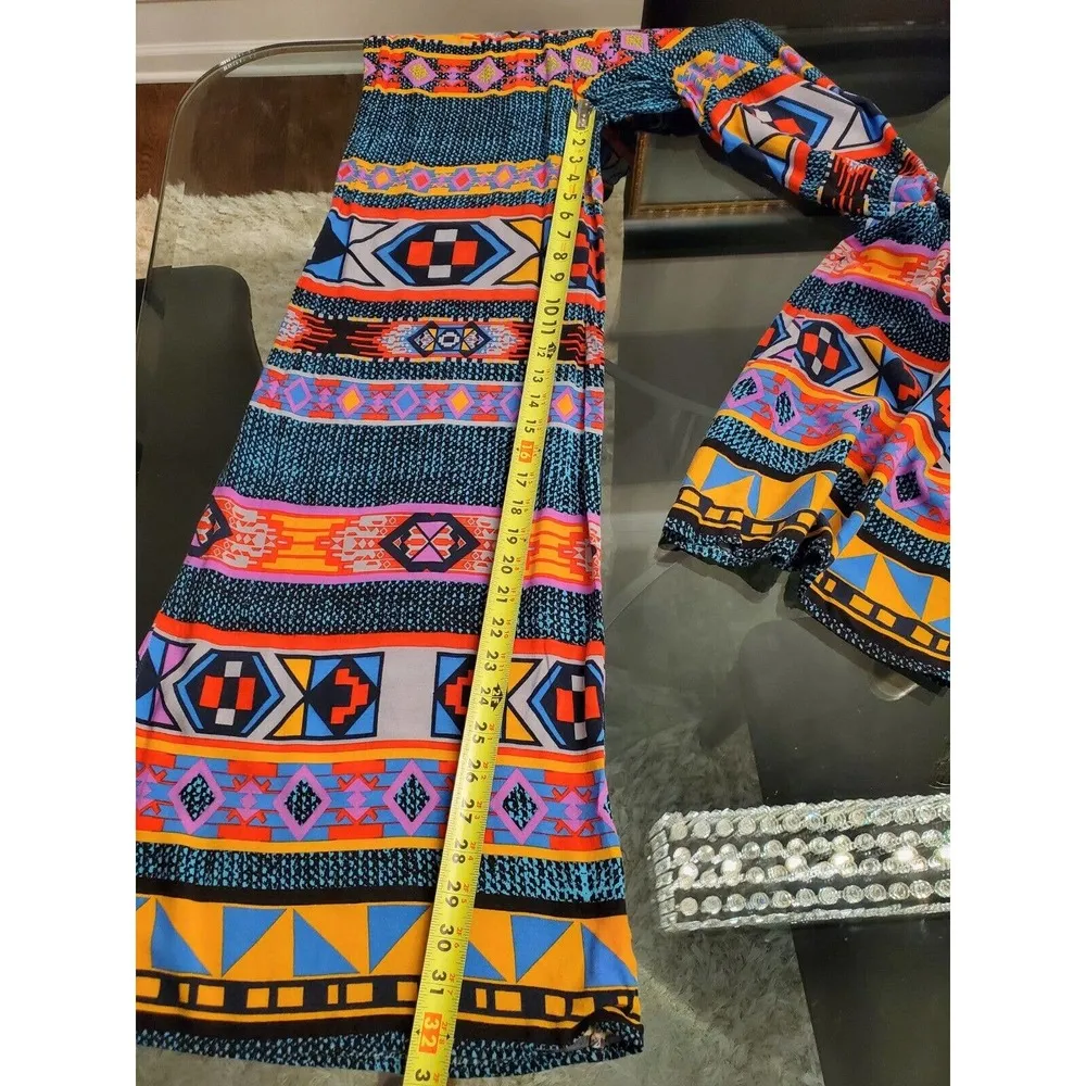 Flying Tomato Women's Multicolor 100% Rayon Mid Rise Pull On Trouser Pant Size S - Image 9