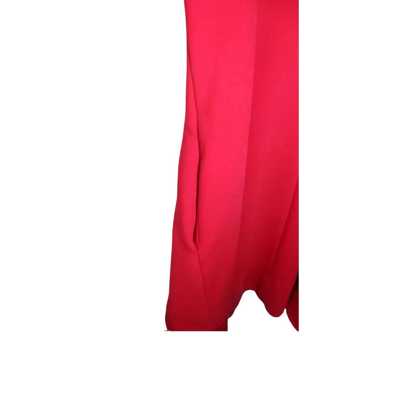 White House Black Market Red Fit & Flare Cut-Out Dress Women's Size 2 - Image 5