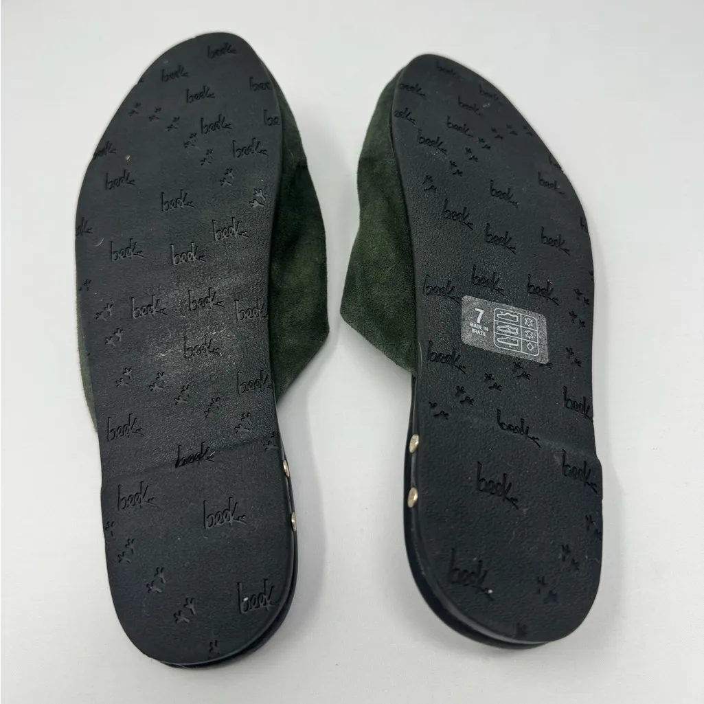 Beek Siskin Leather Mule ivy 7 NEW Green - Image 7