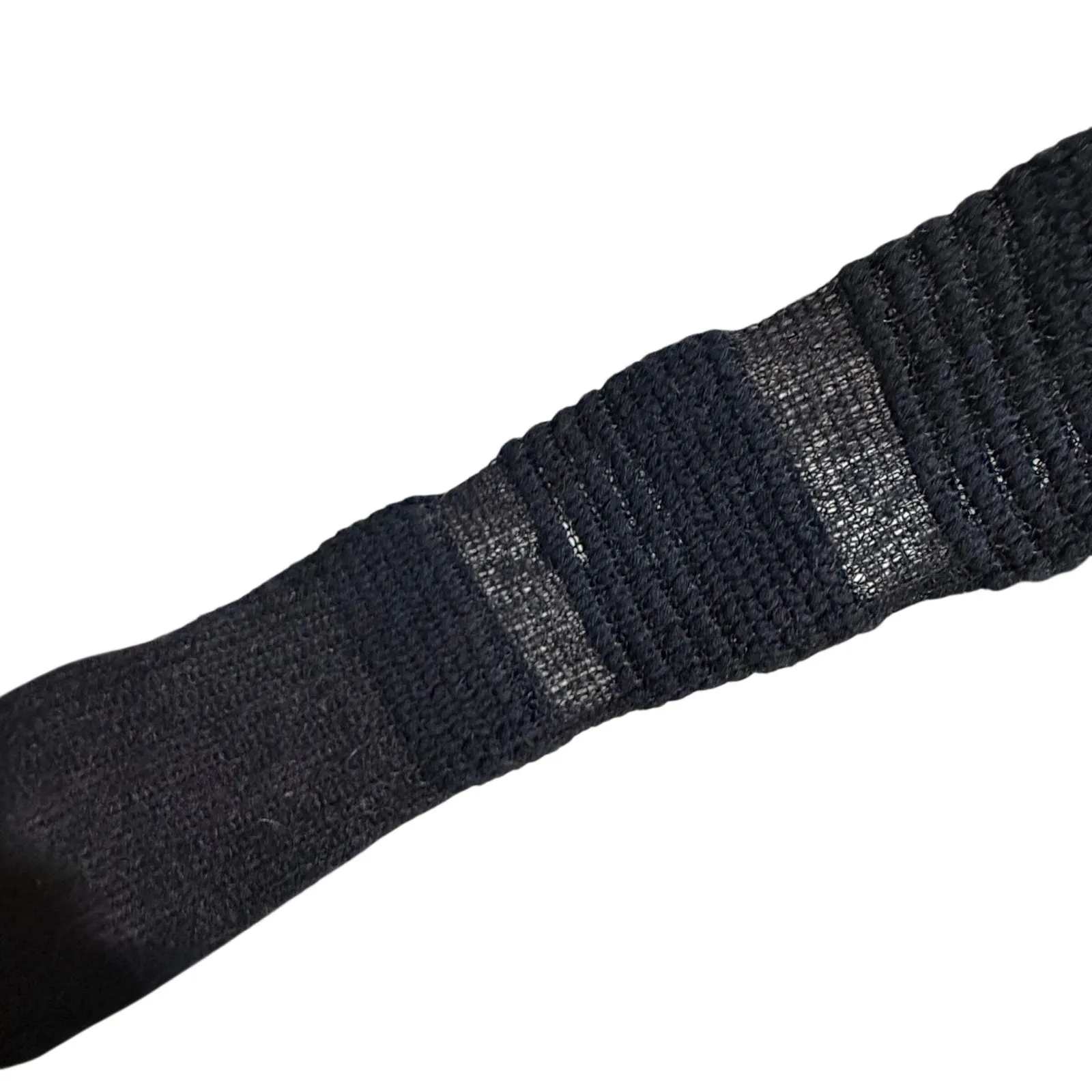 Brochu Walker Size P Open Weave Sweater Black Cashmere Wool Mohair Quiet Luxury - Image 7