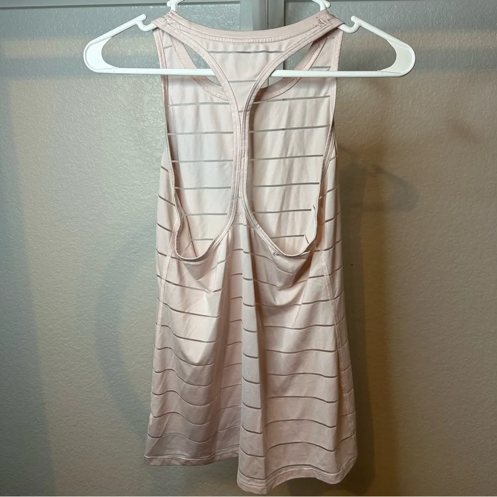 Athleta Pink Sleeveless Tank Top with Stripes - Image 2