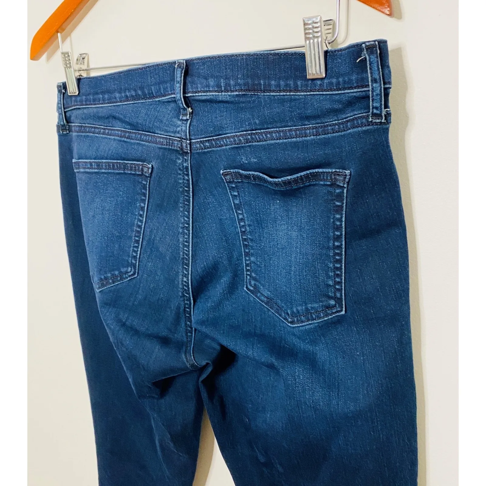 Gap Resolution Blue Stretch Legging Pants Cotton Denim Jeggings Skinny Fit 32 R - Image 5