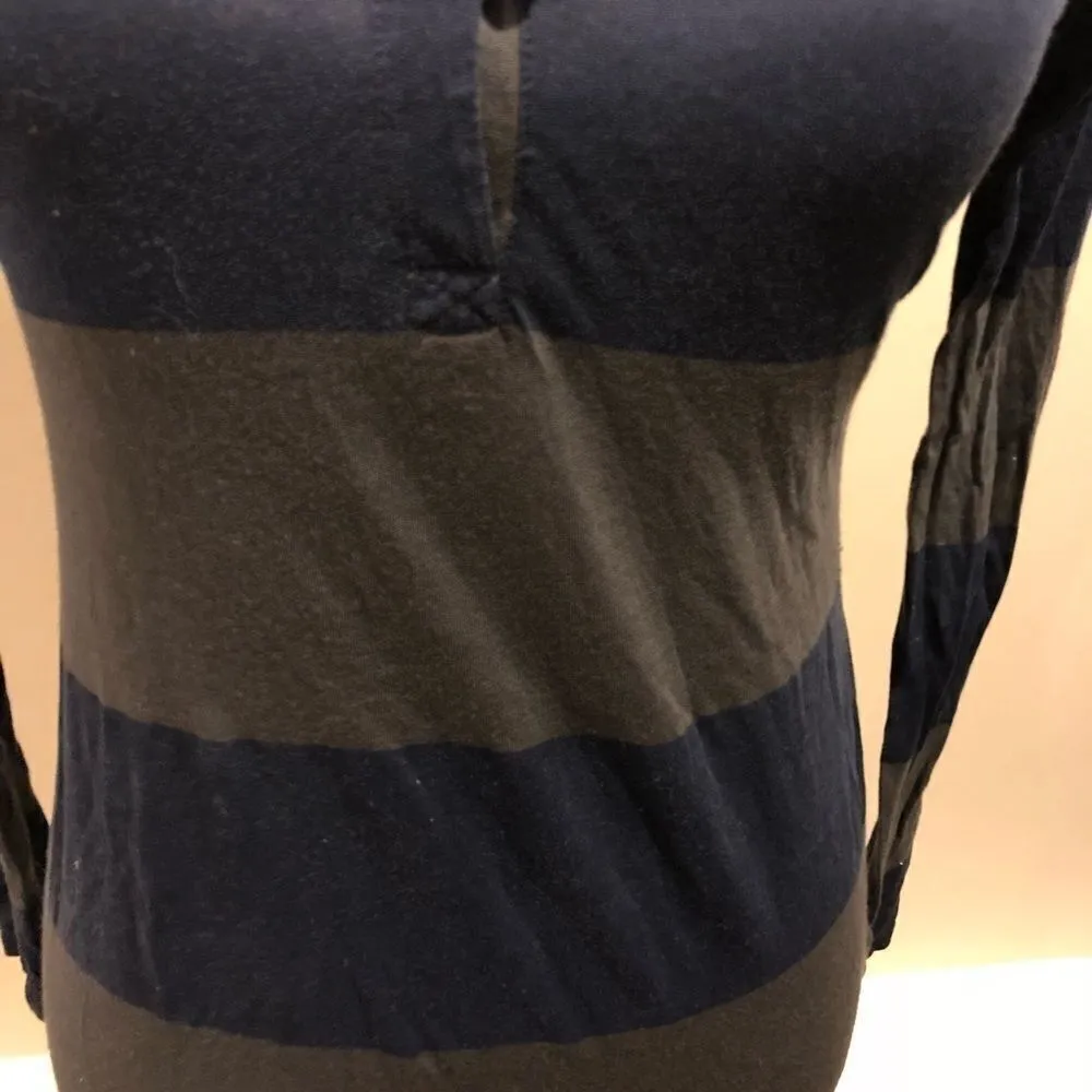 Splendid Striped Navy & Grey Long Sleeve Top - Image 3