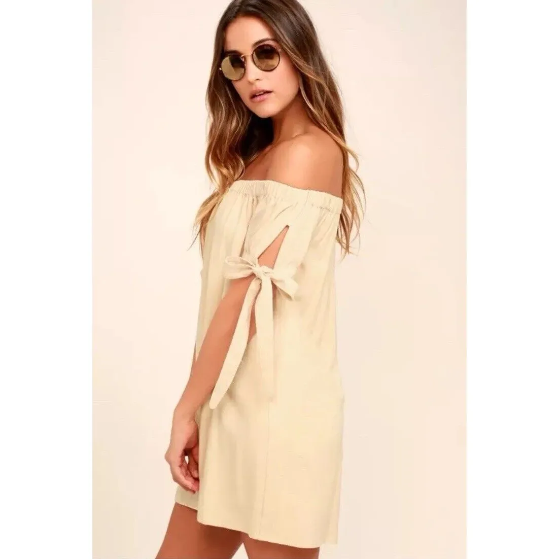 Lulus Al Fresco Evenings‎ Beige Off - Image 7