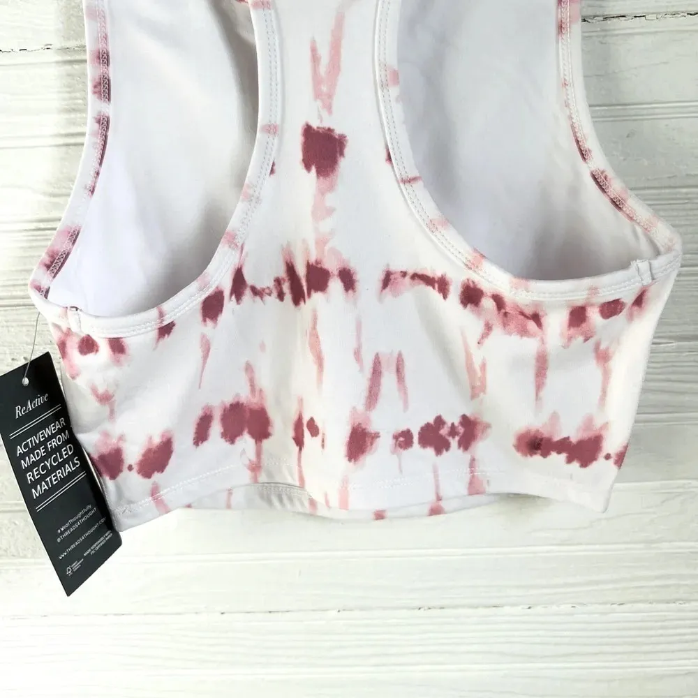 Threads 4 Thought Kady Pink Stripe Washed RacerBack Cropped Tank Size XS - Image 7