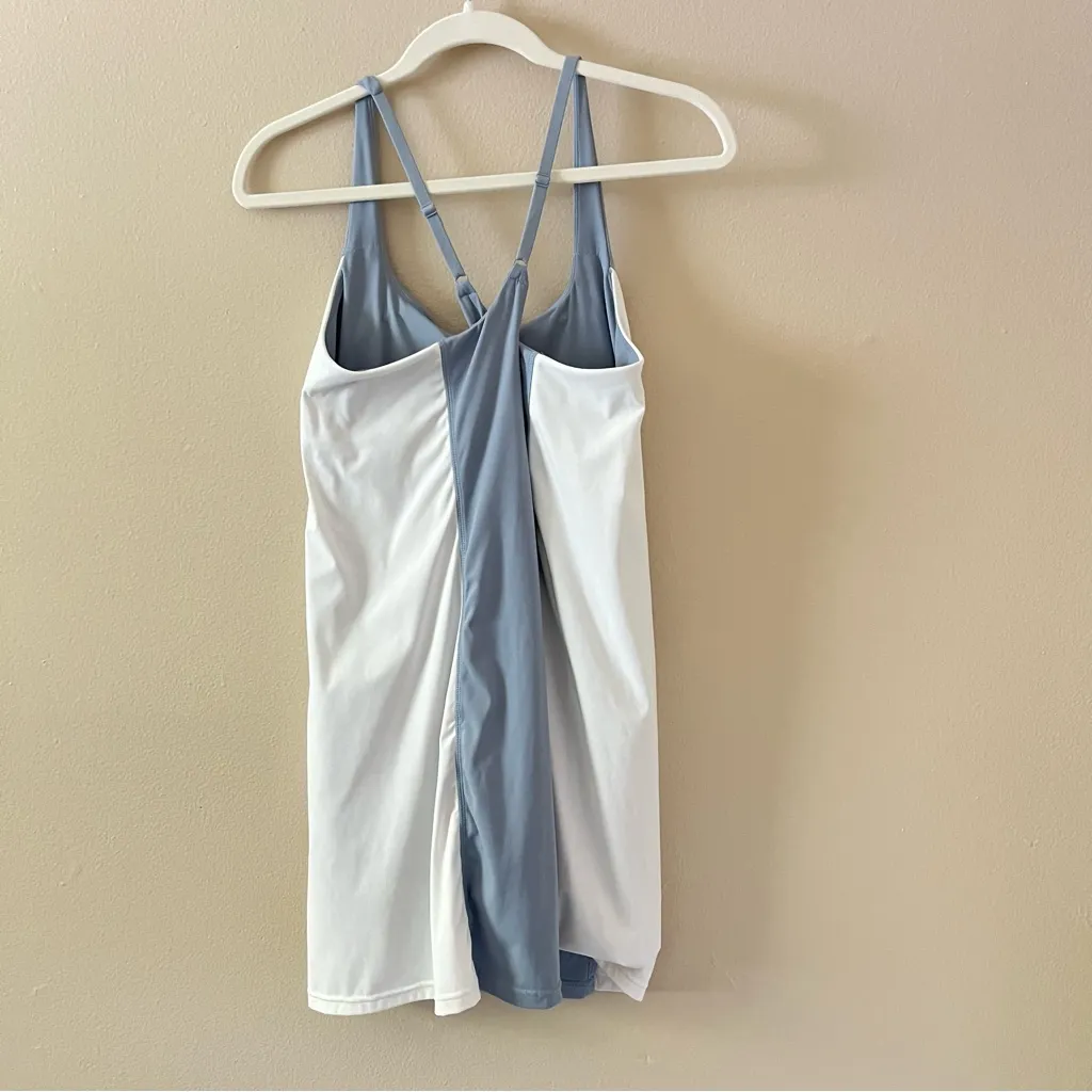 Two-Tone Mini Dress Gold hinge tennis pickleball active slimming preppy nautical - Image 10