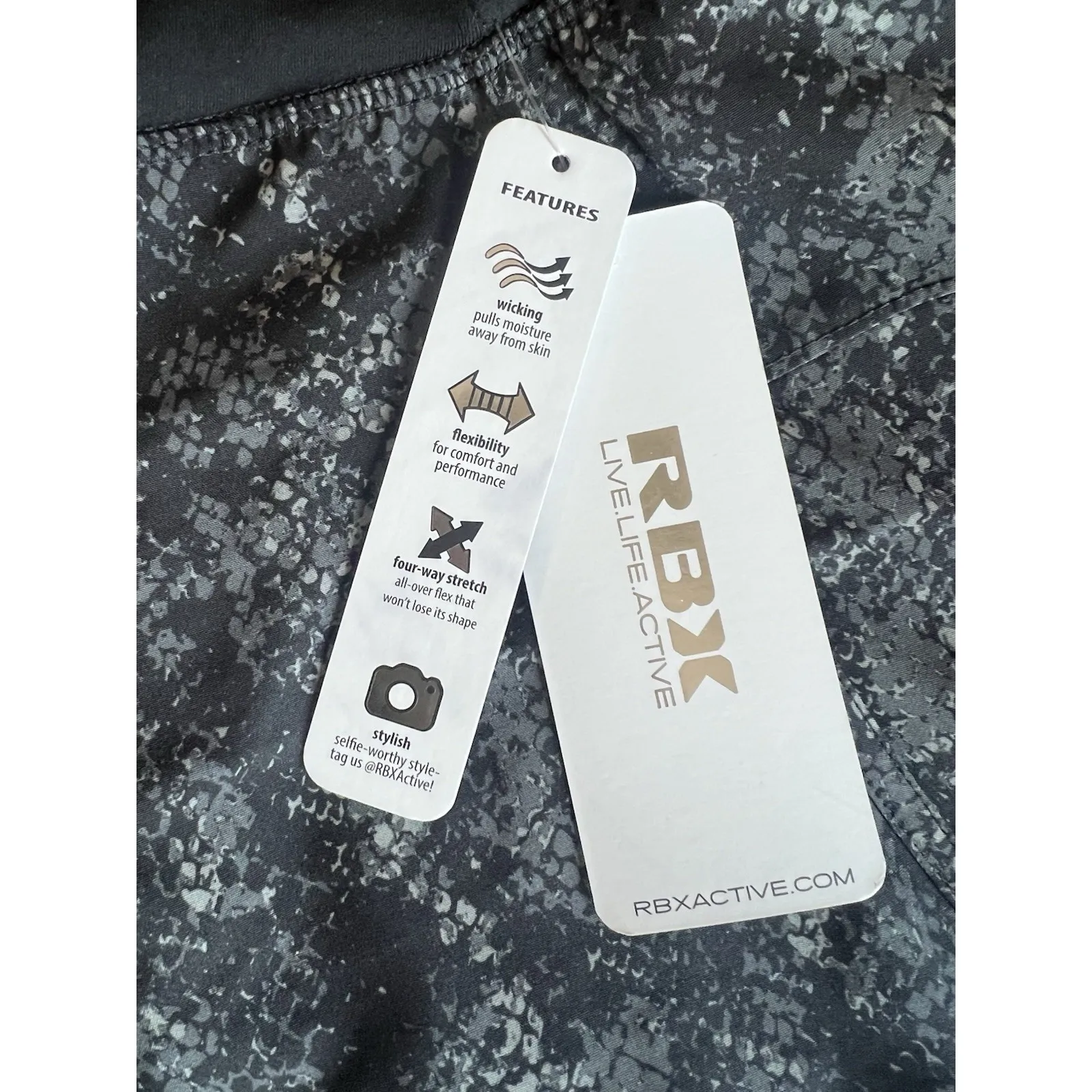 RBX Women's Active Live Life Black Shorts Style CR5321 Size M Size M - Image 5