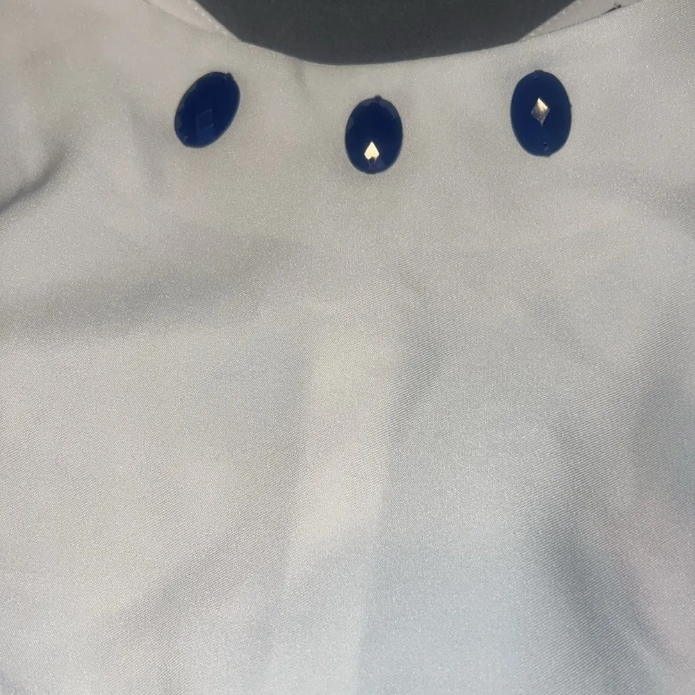 Maya Broke Sz 20 2X Sleeveless Floral Print Midi Skirt White - Image 6