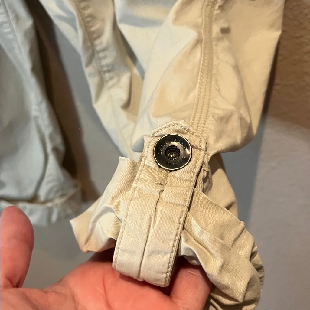 DKNY Women’s Stone Khaki Capri Roll up Pants Size 4 - Image 5