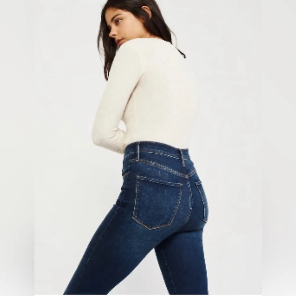 Abercrombie & Fitch dark wash super skinny jeans - Image 2