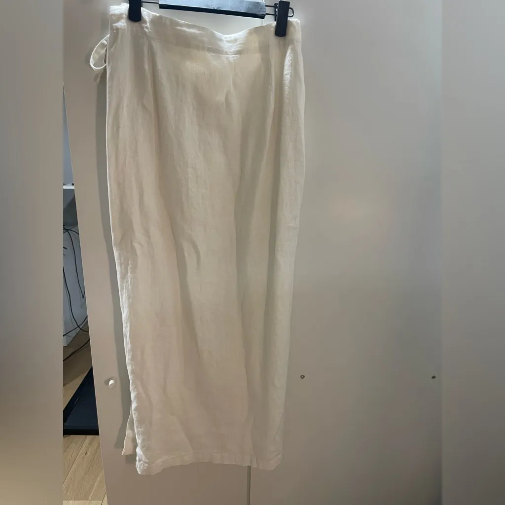 Linen wrap skirt - Image 3