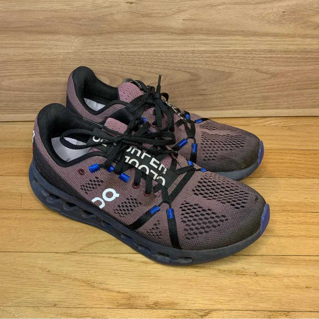 On Running Women's Cloudsurfer Sneakers in Black / Cobalt - Image 2