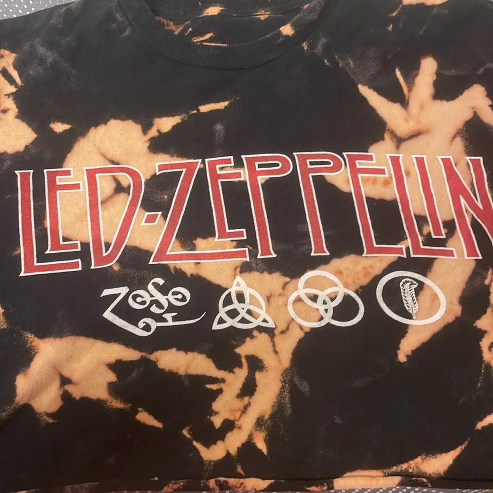 cropped led zeppelin tee Black - Image 2