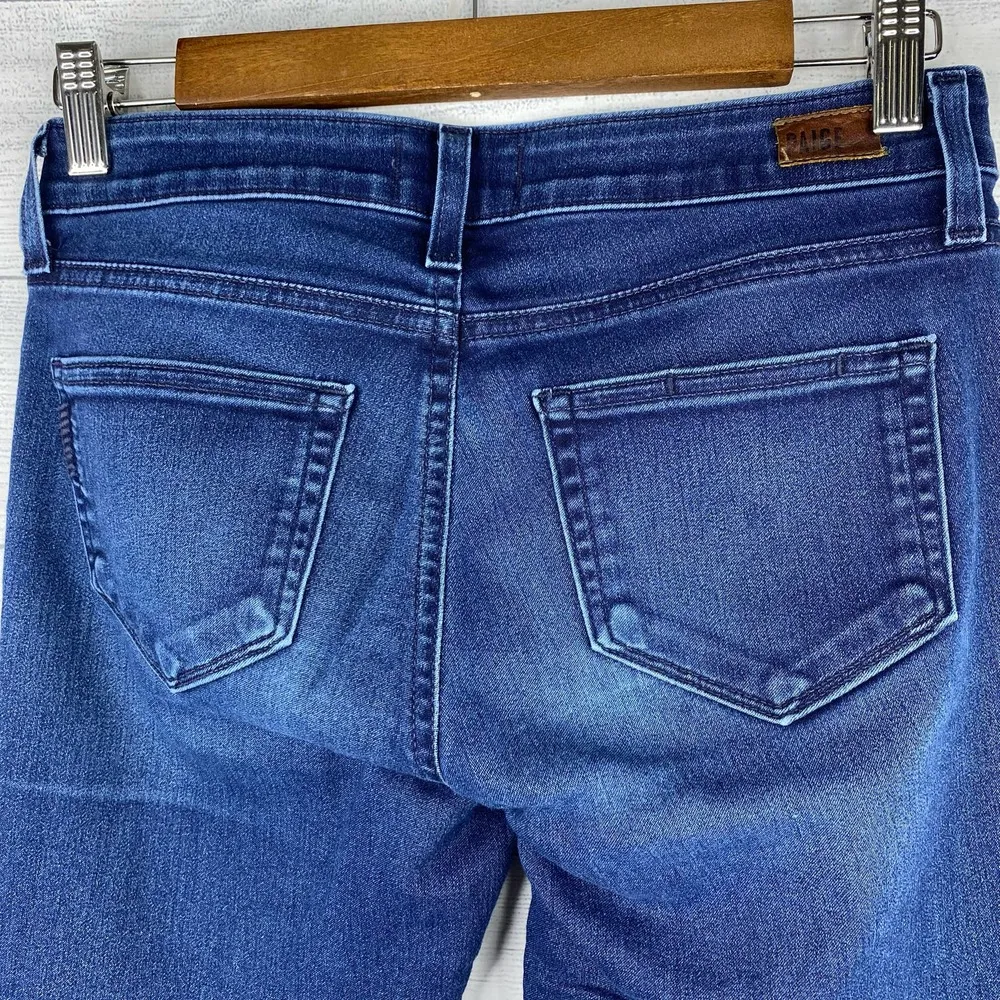 Paige Womens Paula Verdugo Ankle Raw Hem Cuffed Denim Jeans size 26 - Image 8