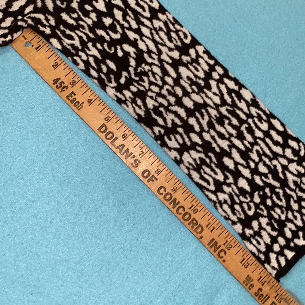 MICHAEL KORS cheetah knit tunic v neck wrap long sleeve waist drawstring size XS - Image 10