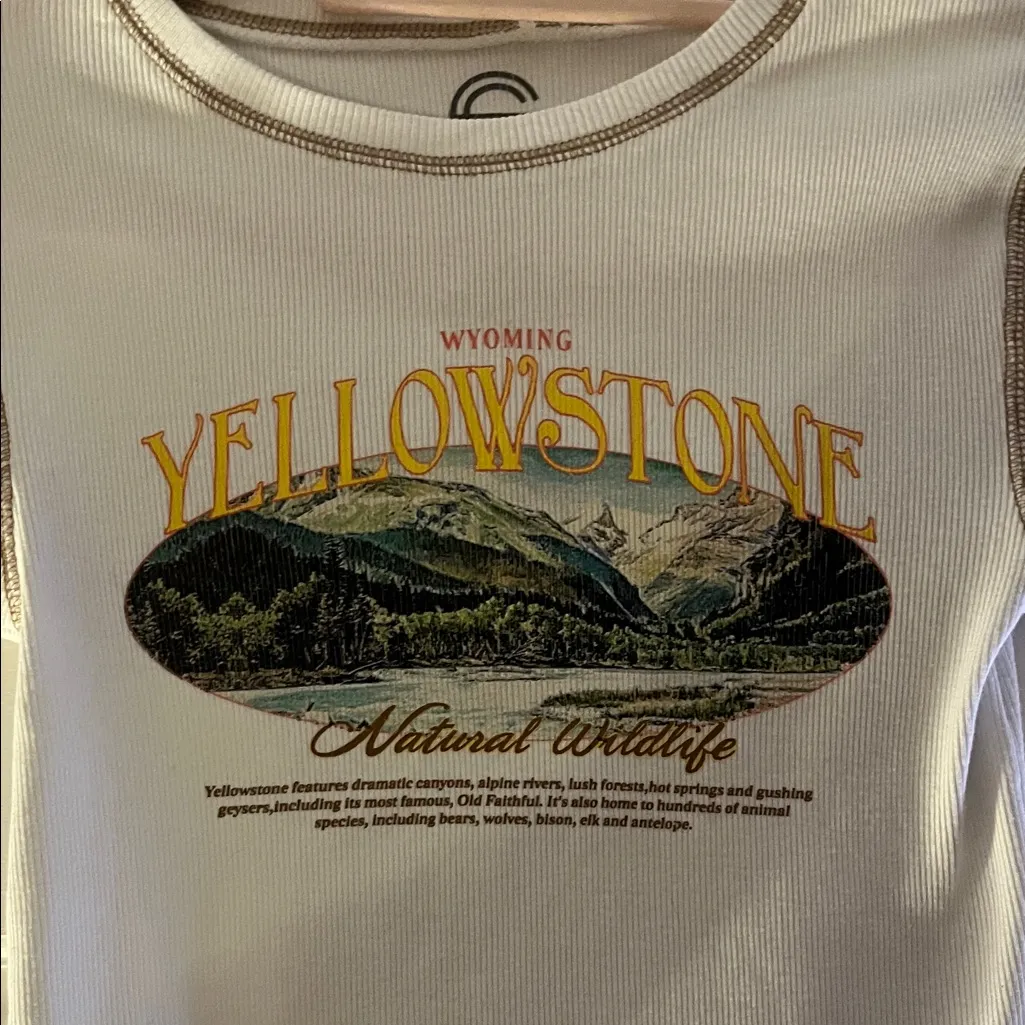 Amazon White Wyoming Graphic Tee - Image 5