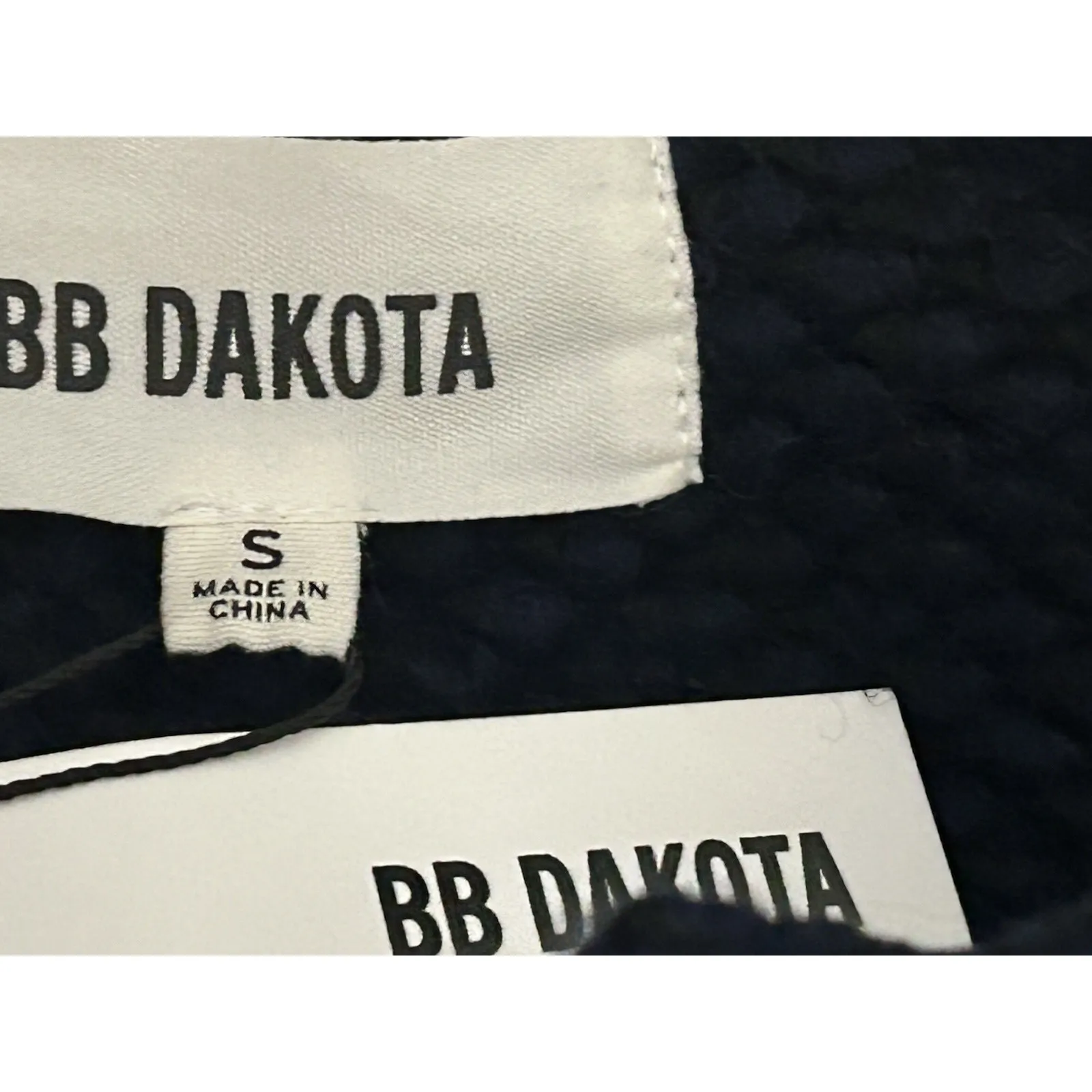 BB DAKOTA WOOLEY JACKET‎ COAT S NWT LINED POCKETS SNAP FRONT HIGH COLLAR CLASSIC - Image 5