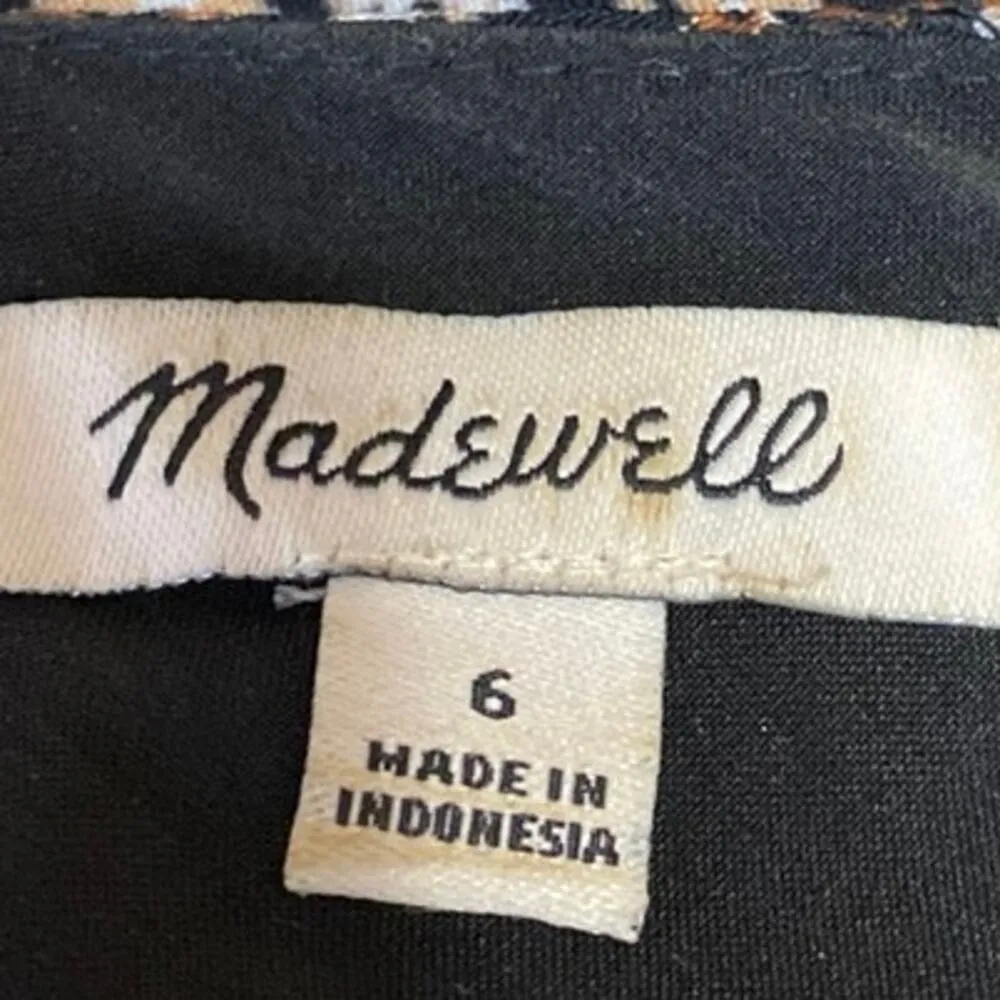 Madewell Multicolor Floral Sleeveless Cami Camisole Button V-neck Tank Top Sz 6 - Image 3