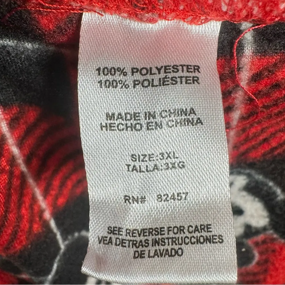 Mickey Mouse red plaid super soft fleece pajama lounge pants size 3XL - Image 4