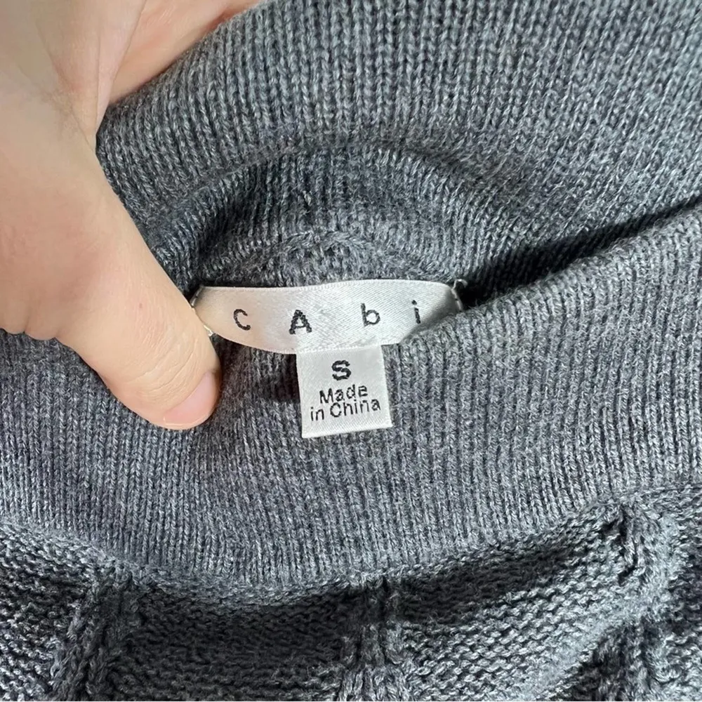 Cabi Grey Sweater Knit Circle Skirt Style 884 Size Small - Image 8