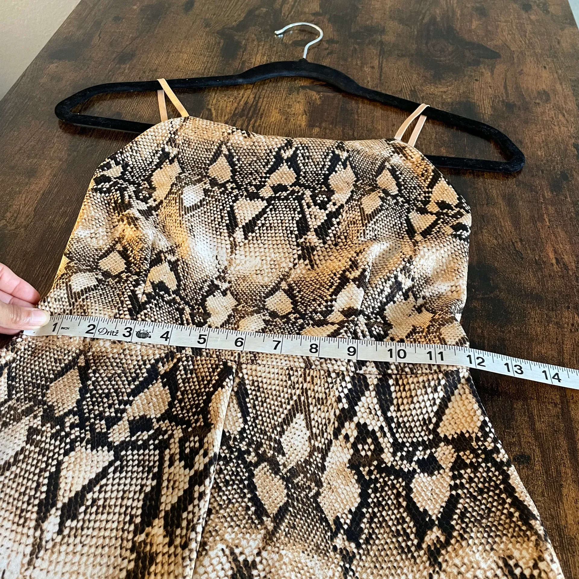 snake print low back jumper - Image 8