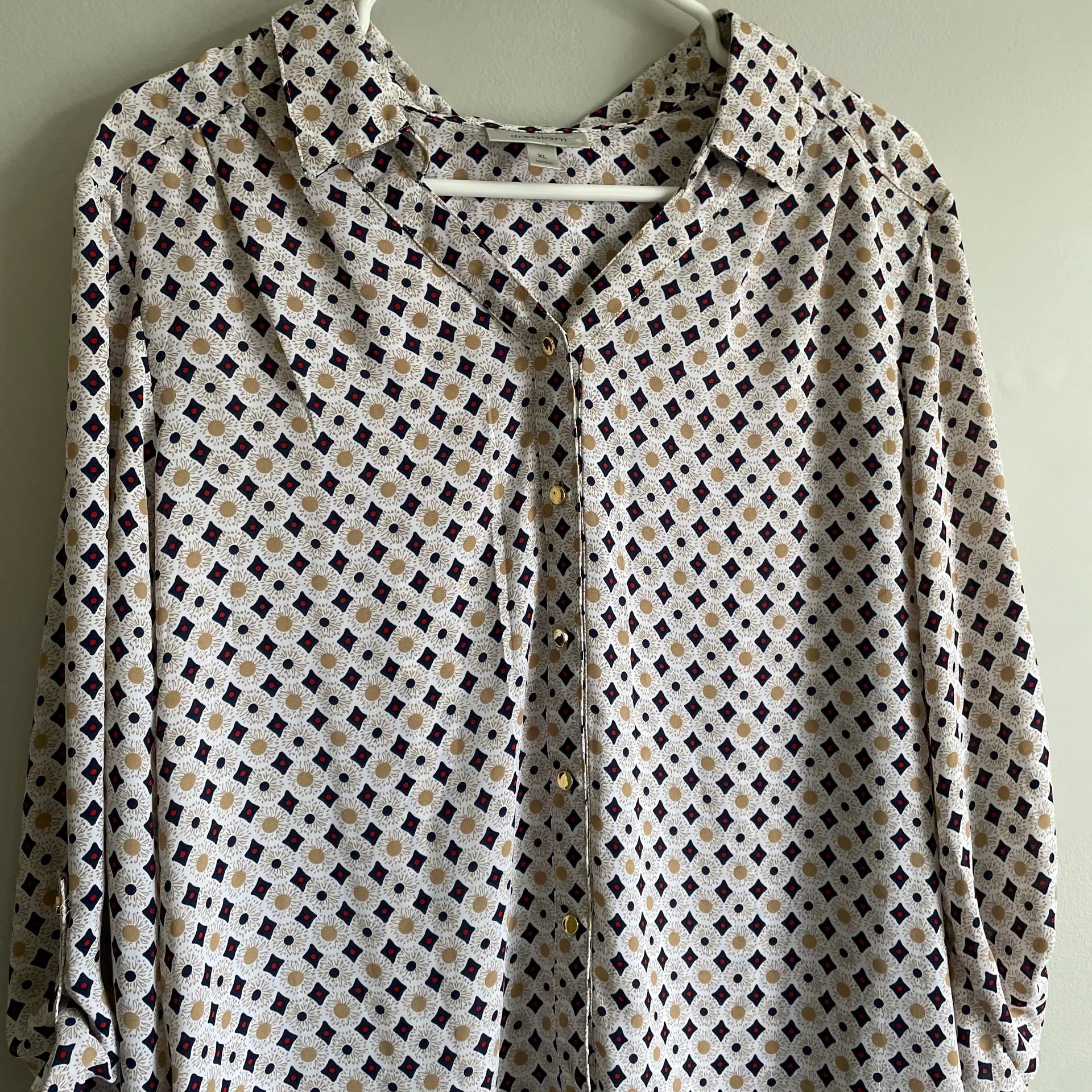 Dress Barn Button Down Blouse - Image 3