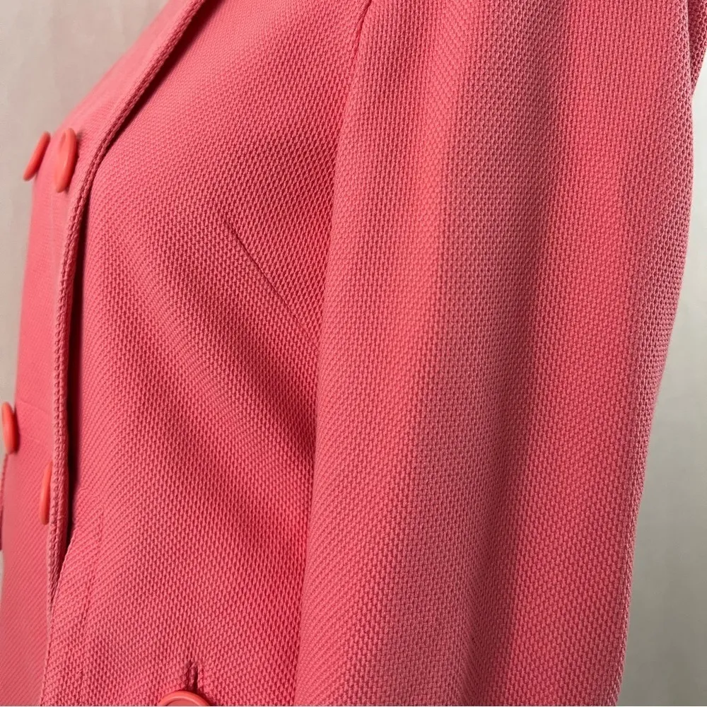 Banana Republic Salmon Pink Pea Coat - Size XS - Image 8