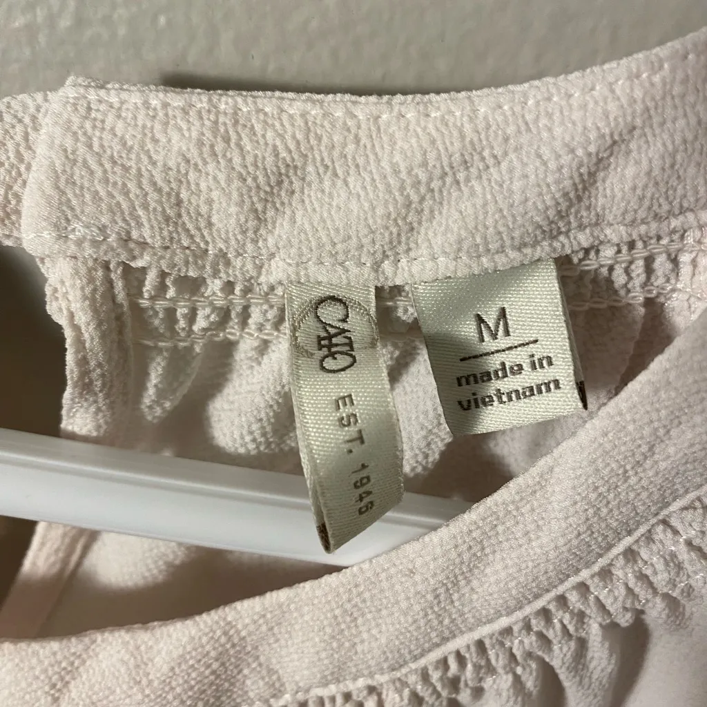 Cato white tie back blouse M excellent condition - Image 3